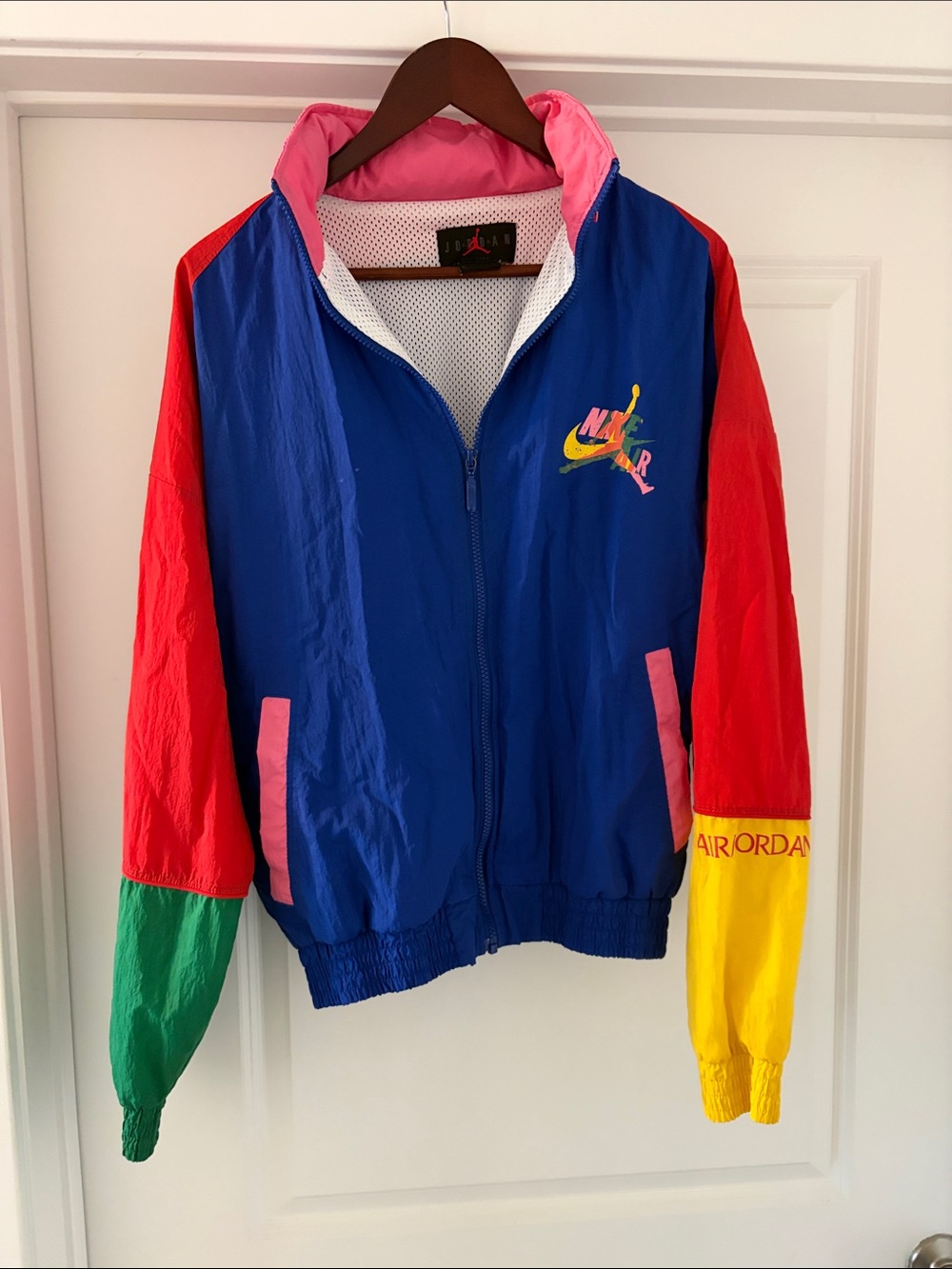 Jordan Colorblock Jacket - Blue, Red, Green, Yellow, Pink
